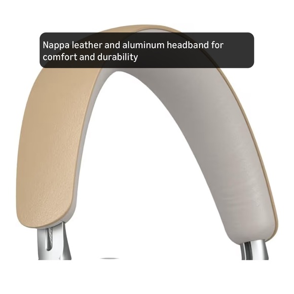 BNWT Bowers & Wilkins Px8 Over-Ear noise canceling Headphones in Tan and Silver - Picture 2 of 16